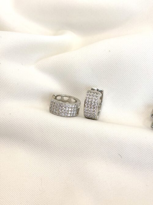 Argola Quatro Fileiras com Strass - Image 3