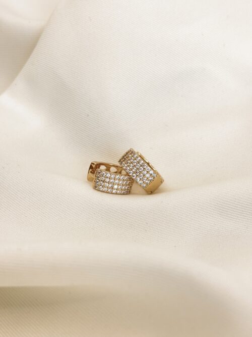 Argola Quatro Fileiras com Strass - Image 5