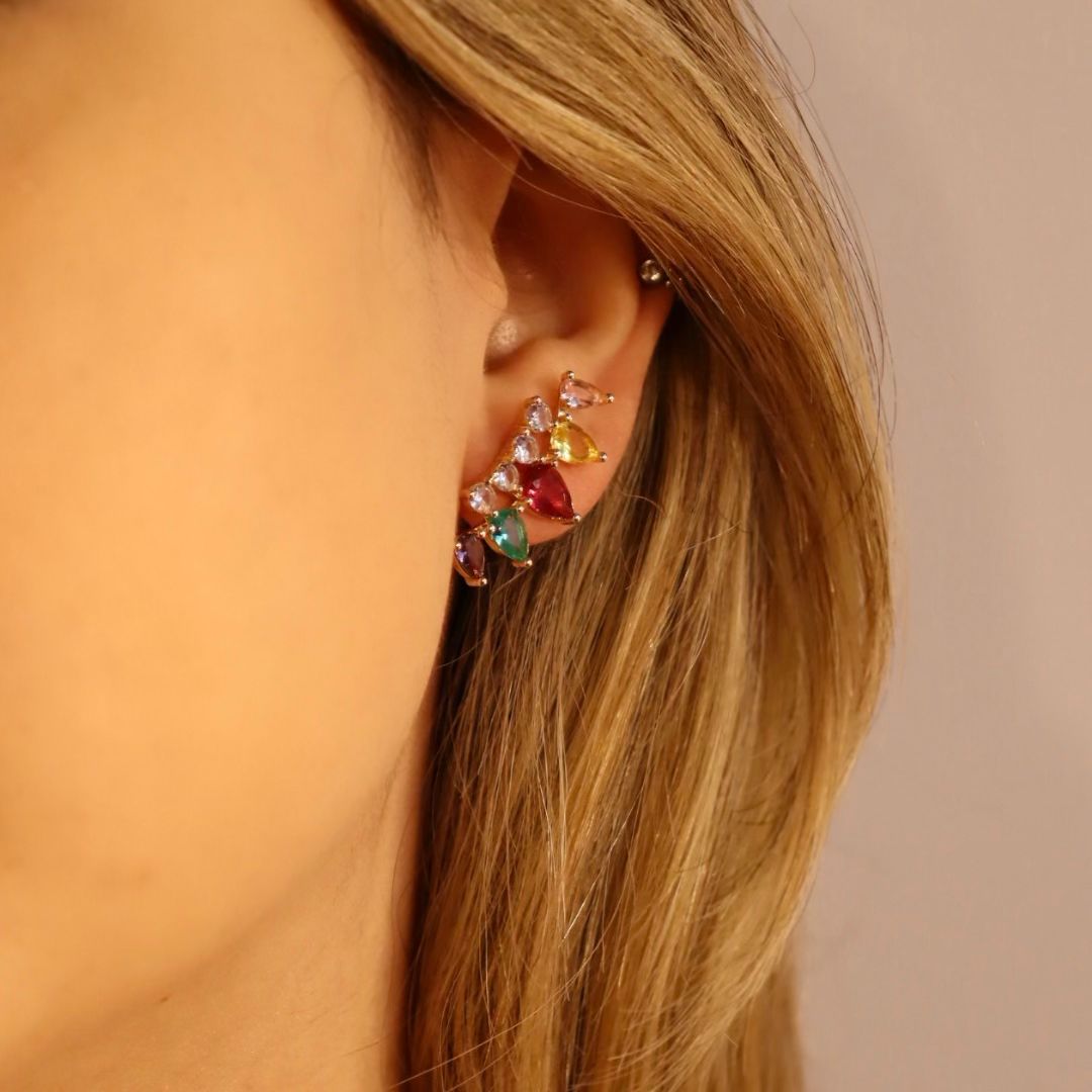 Brinco Colorido- Gotas