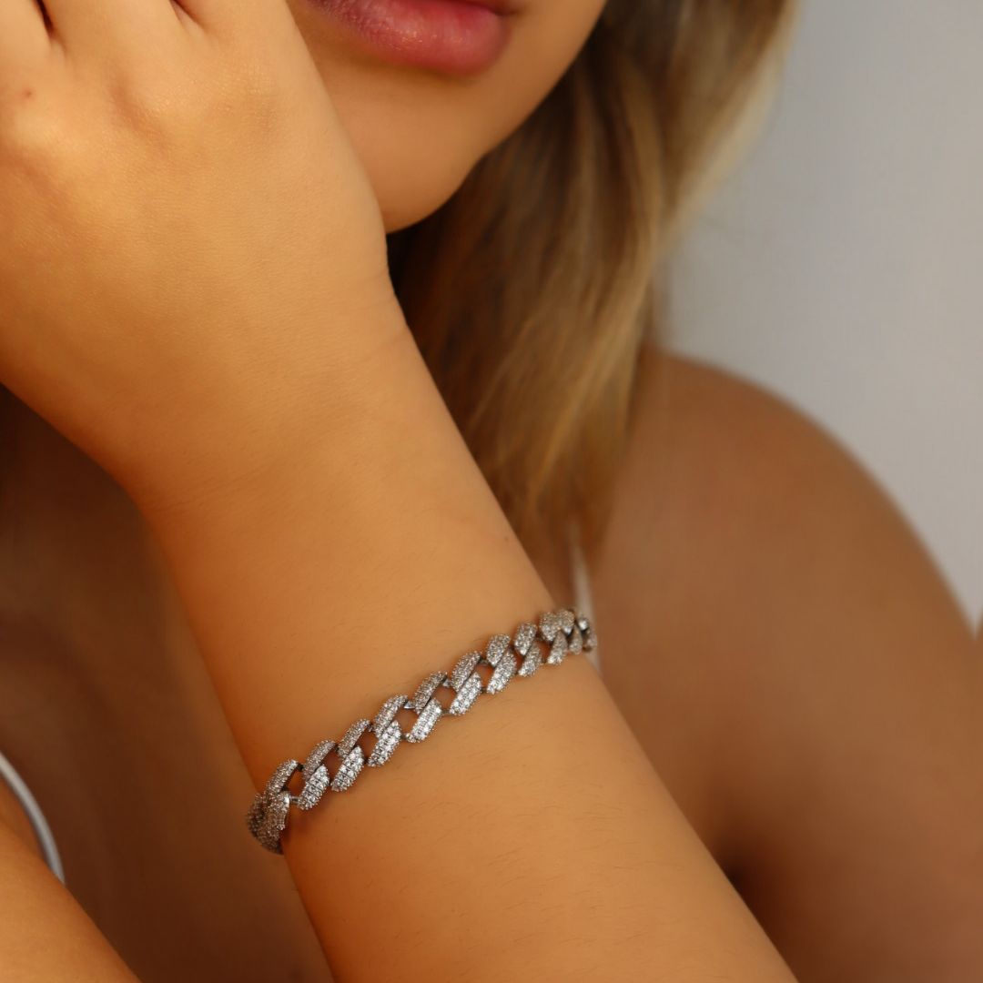 Pulseira Corrente Brilho - Semijóia