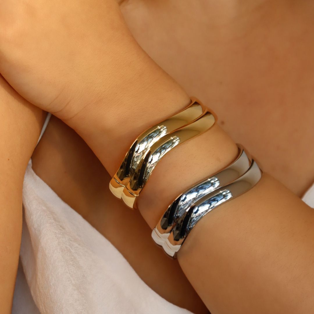 Bracelete Onda Dupla