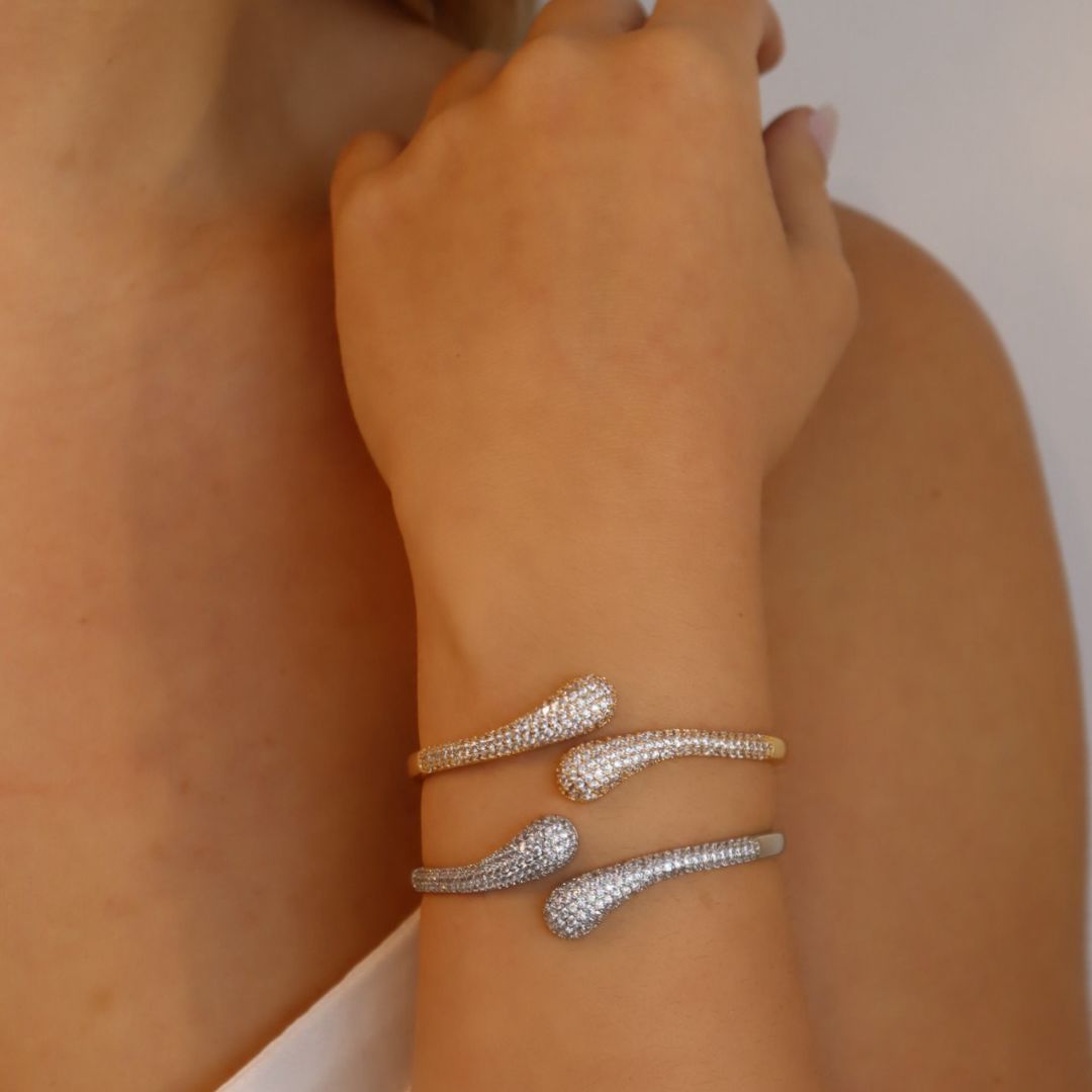 Bracelete Gota Cravejado