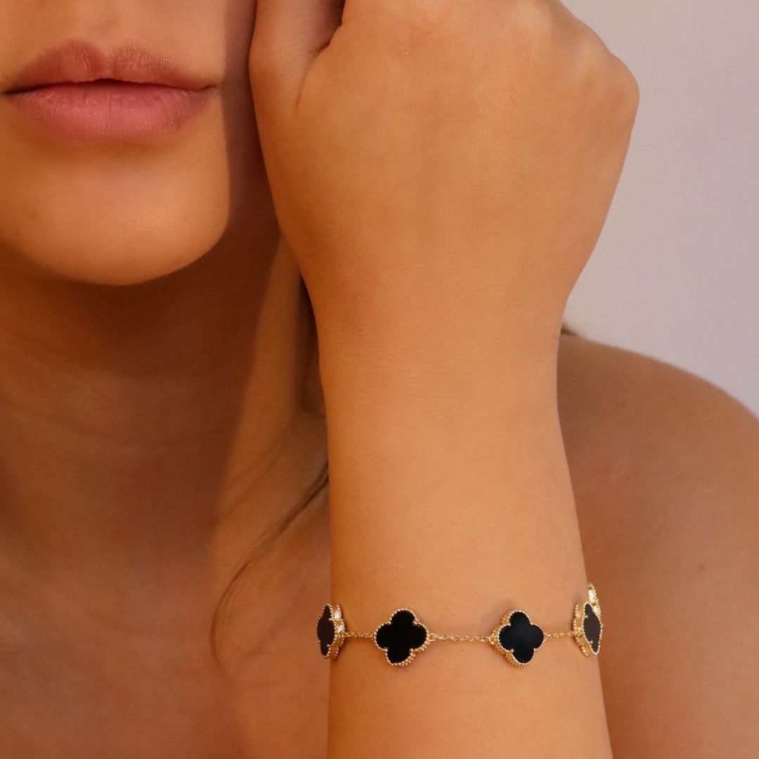 Pulseira Trevo - Semijóia