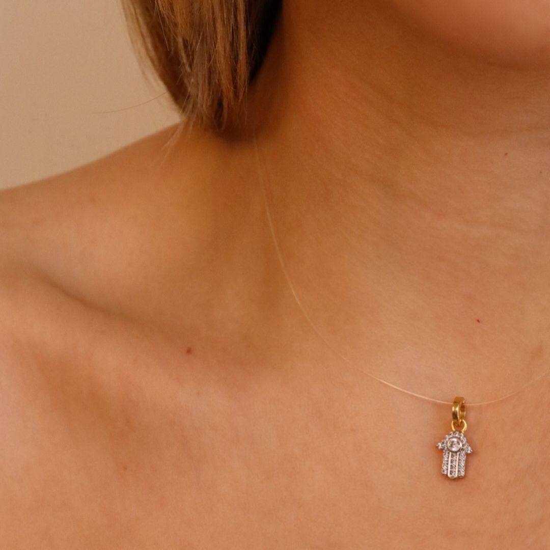 Colar Nylon - Mão De Fátima