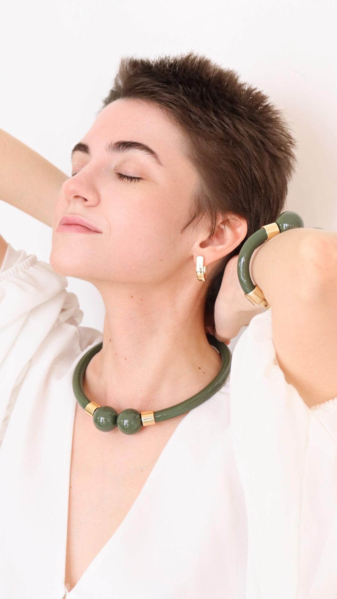 Colar Esferas - Semijóia