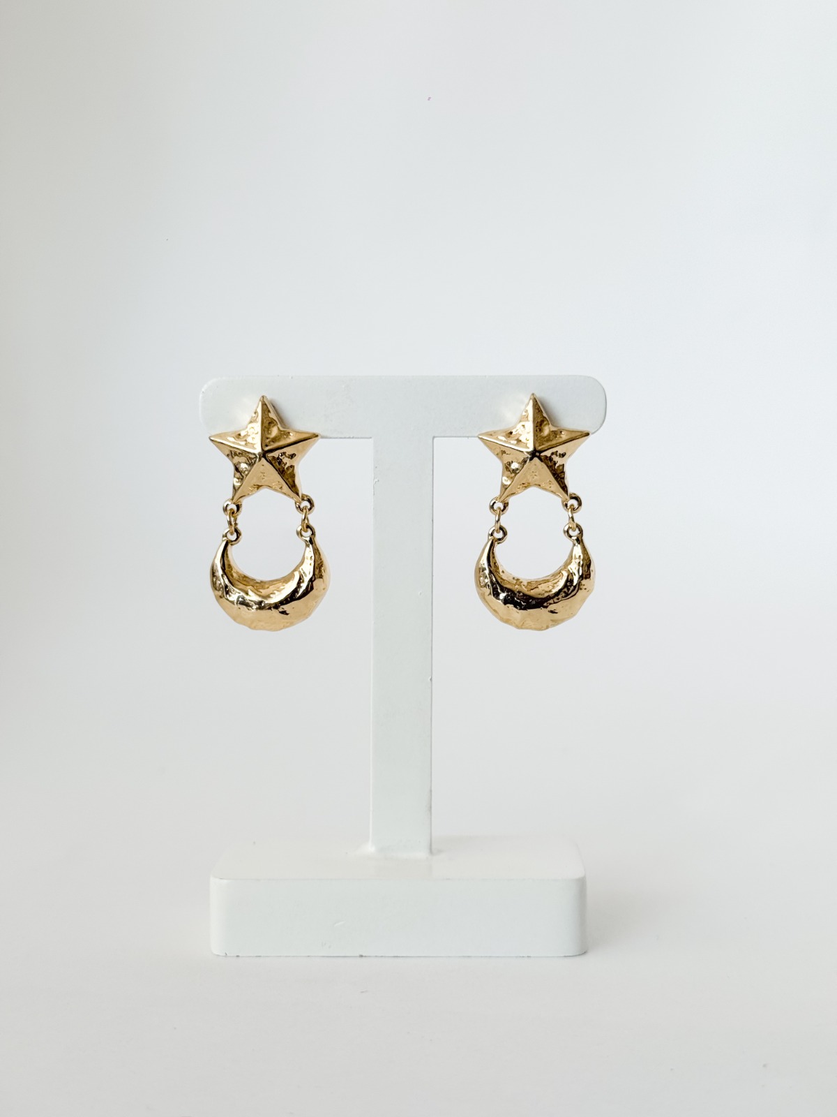 Brinco estrela e lua orgânico