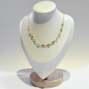 Colar bolinhas transparentes