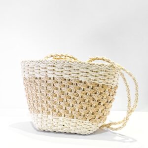 Bolsa Palha alça trançada