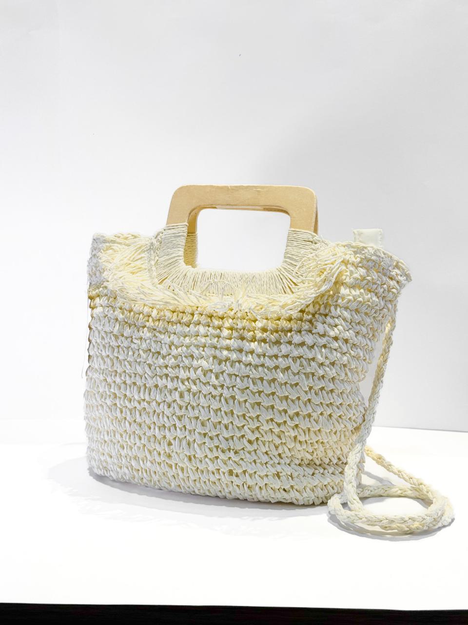 Bolsa Palha alça trançada off